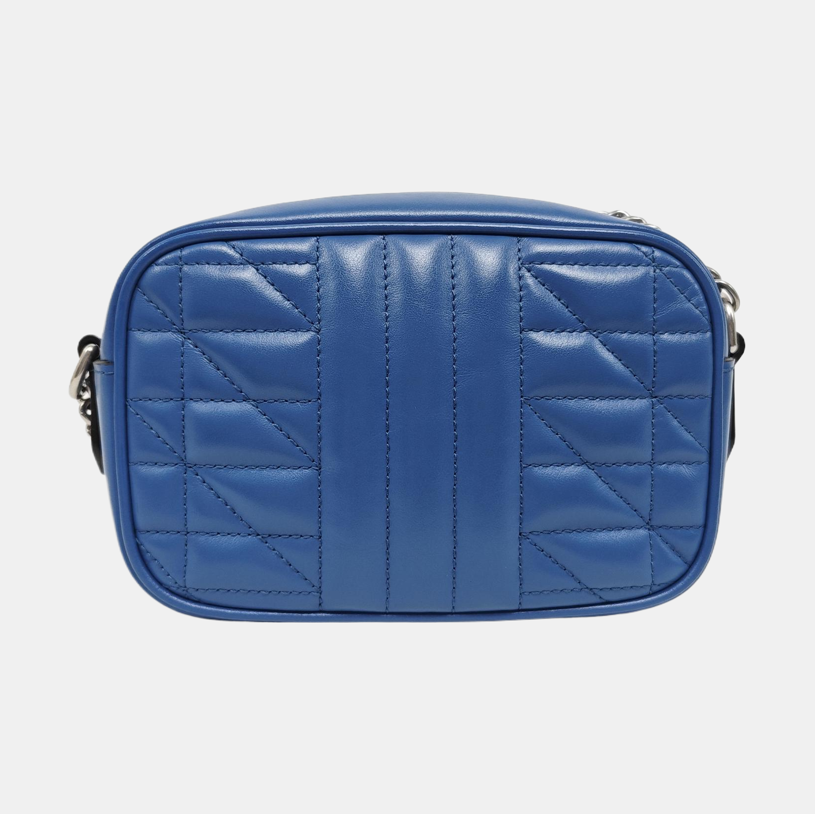 GG Marmont Mini Quilted Calfskin Blue