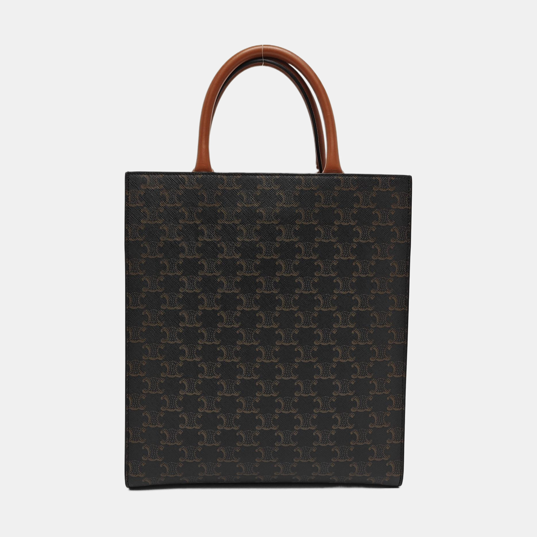 CABAS CELINE Small Coated Canvas Brown