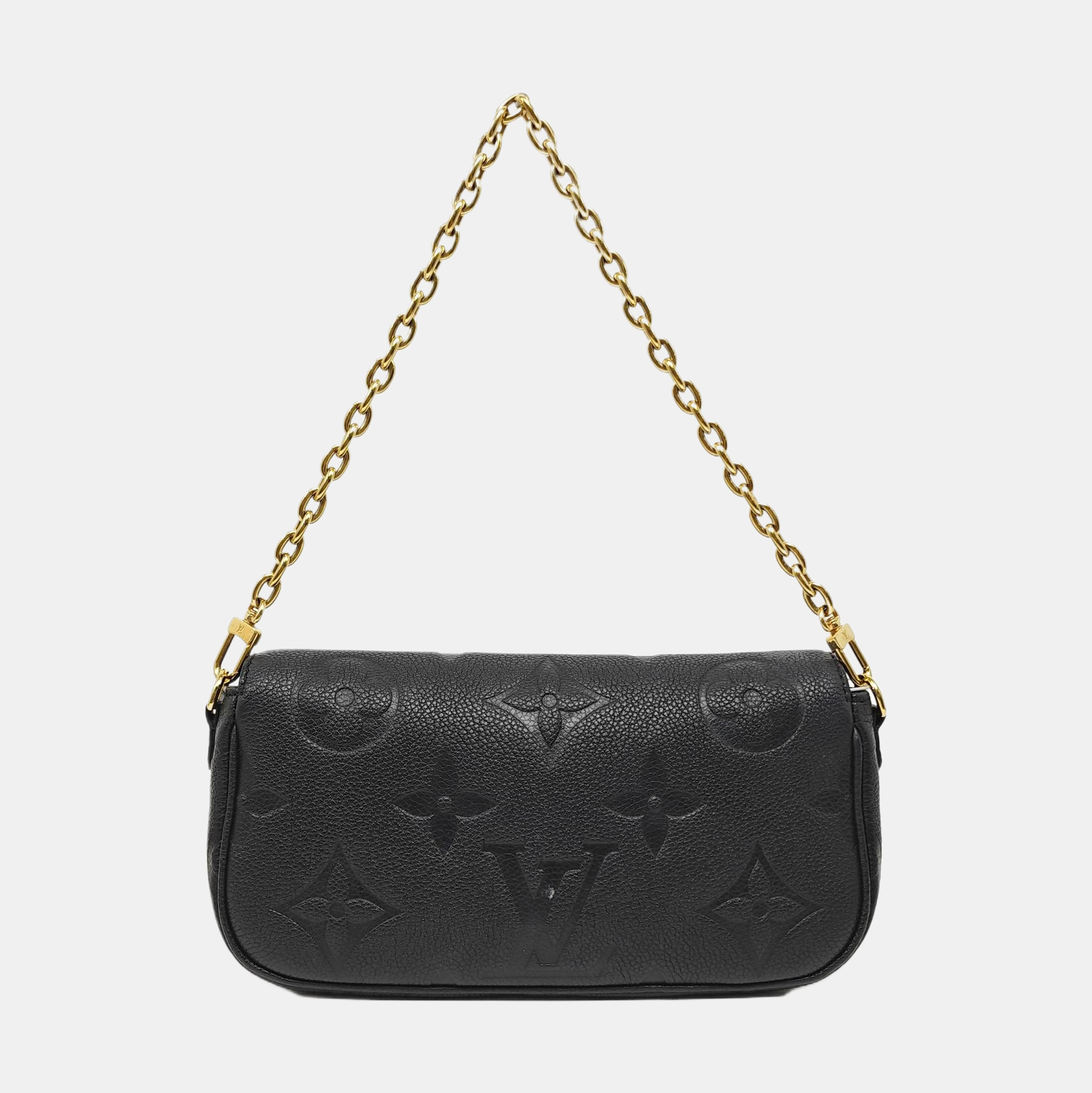 IVY Monogram Calfskin Black