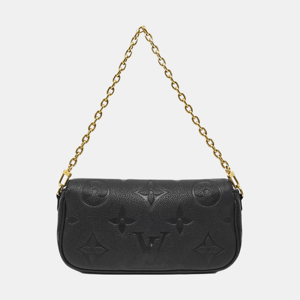 IVY Monogram Calfskin Black