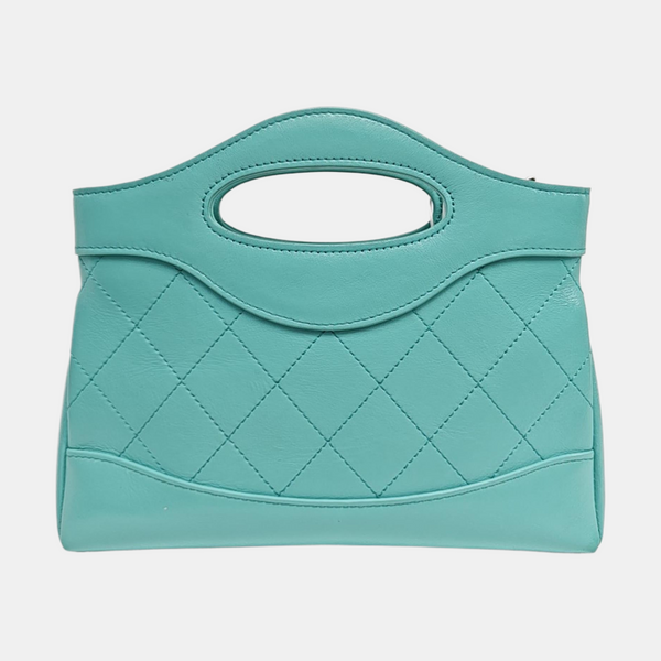 CHANEL 31 Nano Quilted Calfskin Blue