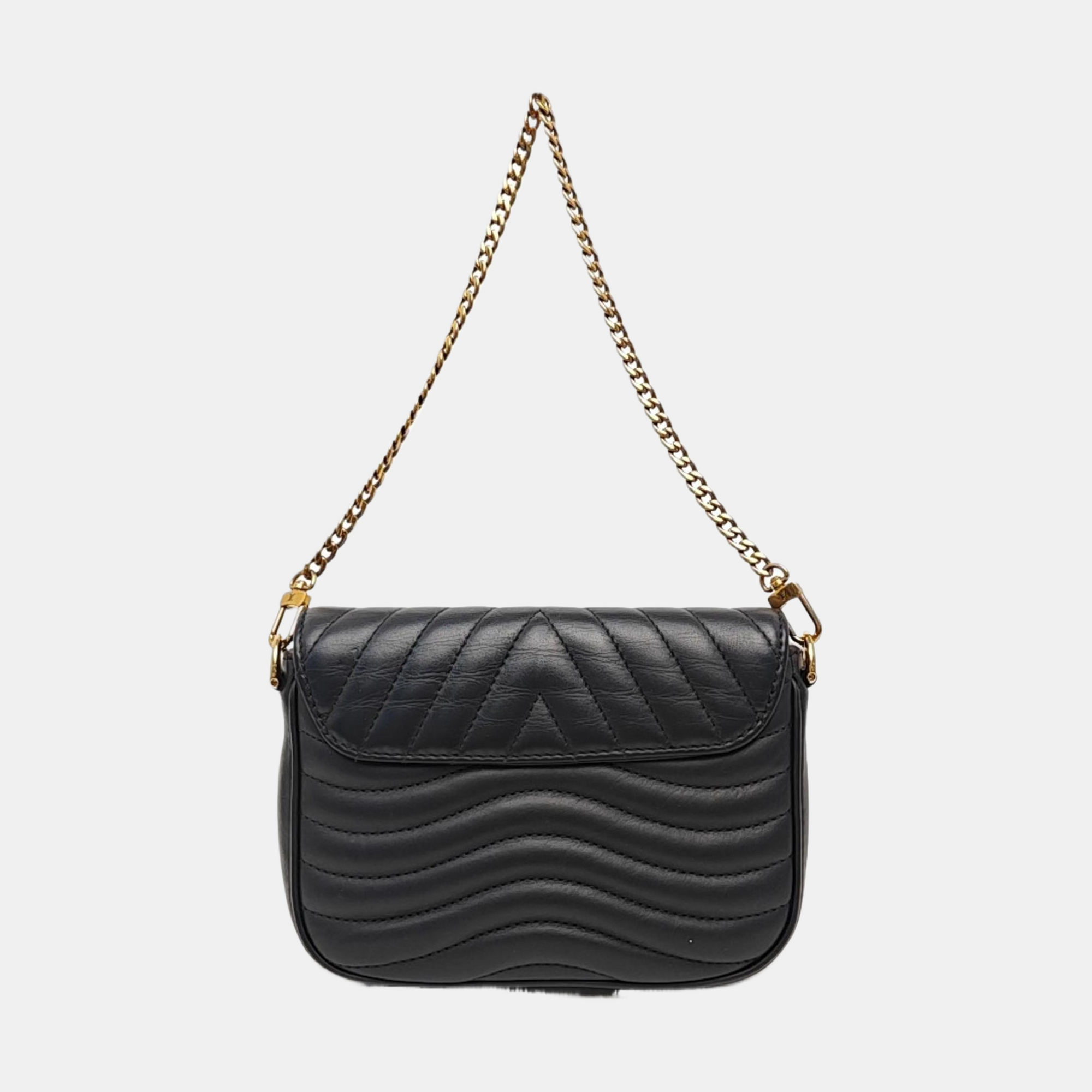 NEW WAVE Quilted Calfskin Black