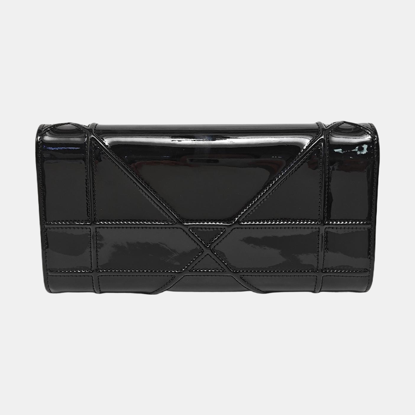Diorama Small Cannage Patent Leather Black