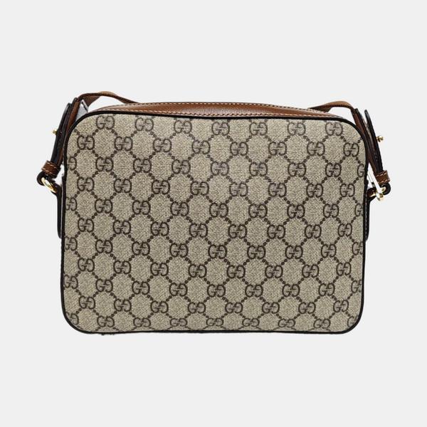 Monogram Coated Canvas Shoulder Bag Black