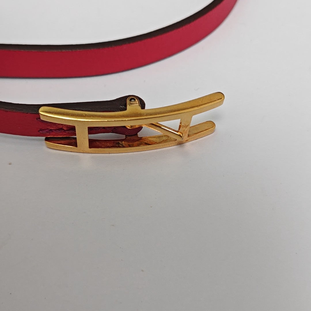 Behapi Leather Red Bracelet