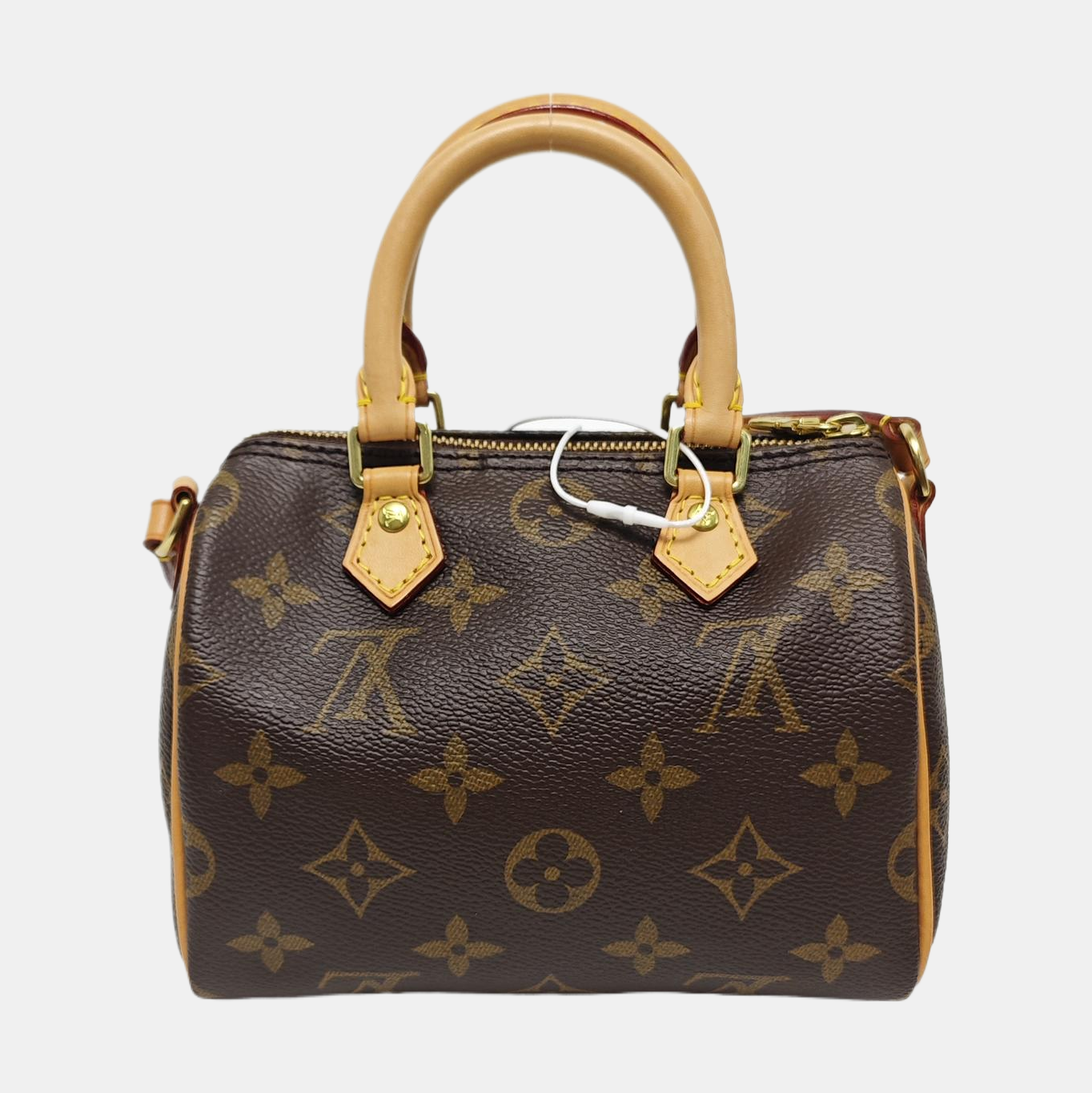 SPEEDY Nano Monogram Coated Canvas Brown