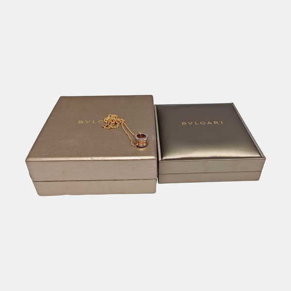B.ZERO1 18k White Gold Rose Gold Necklace