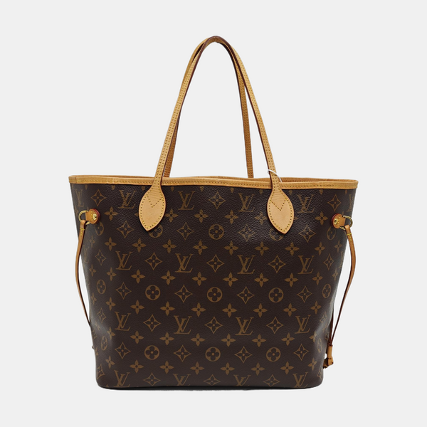 NEVERFULL MM Monogram Coated Canvas Brown