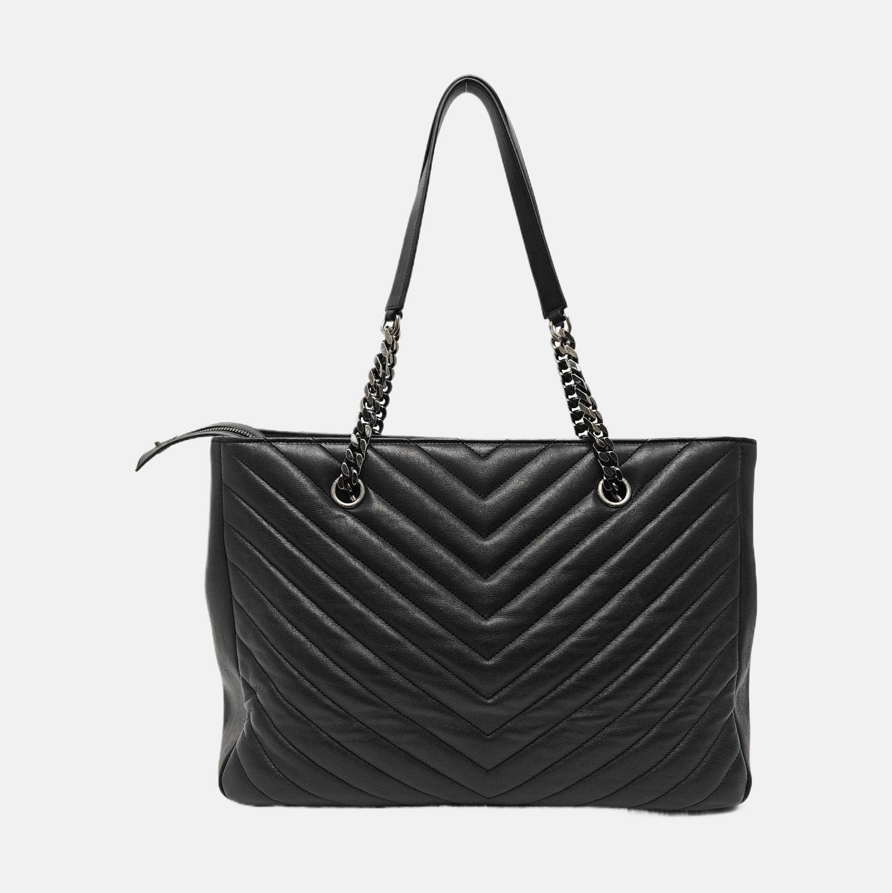 MONOGRAM Chevron Lambskin Black