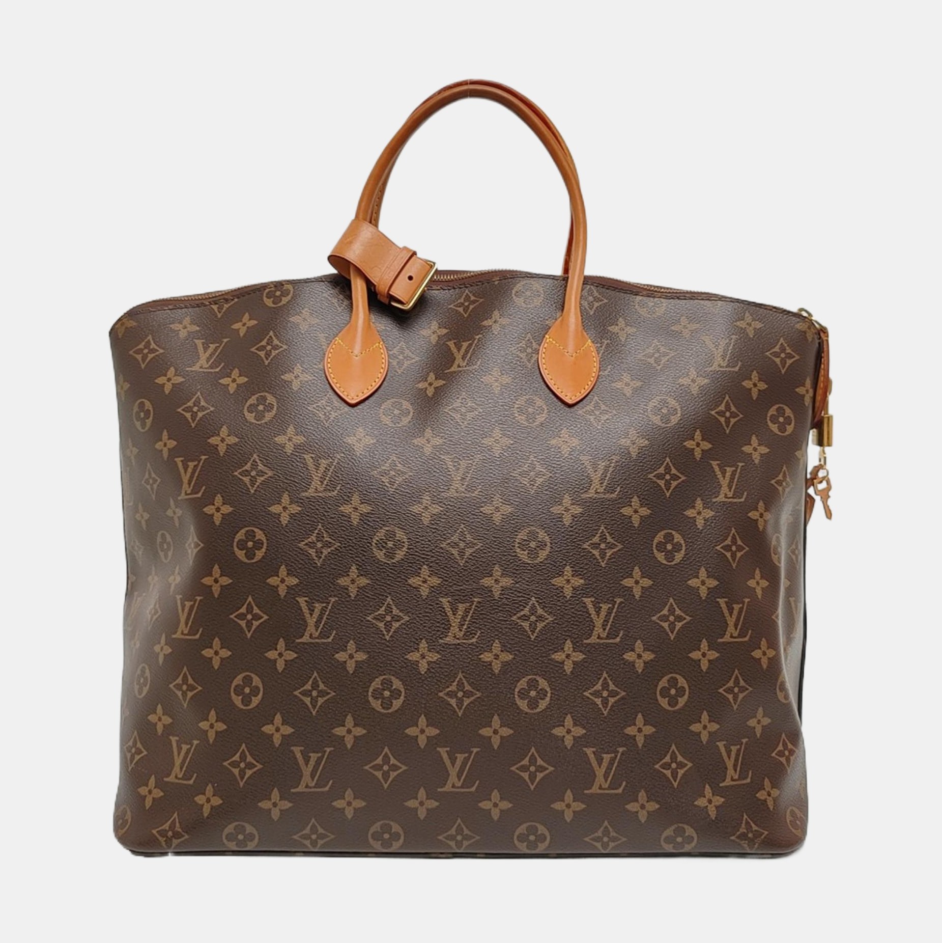 LOCKIT Monogram Coated Canvas Brown