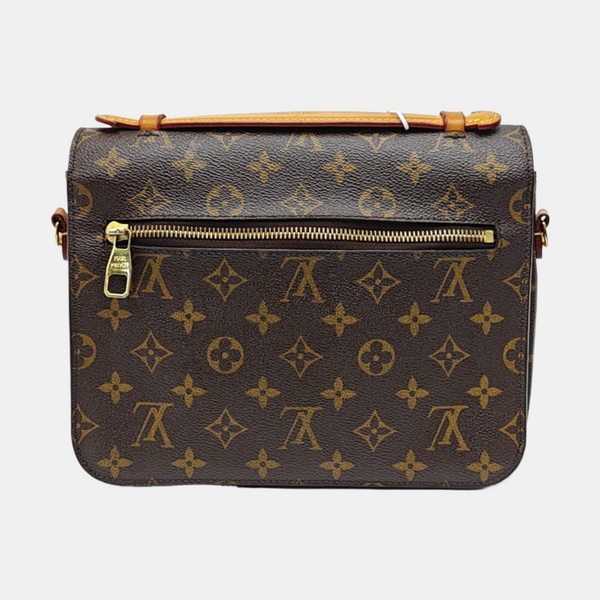 MÉTIS MM Monogram Coated Canvas Brown