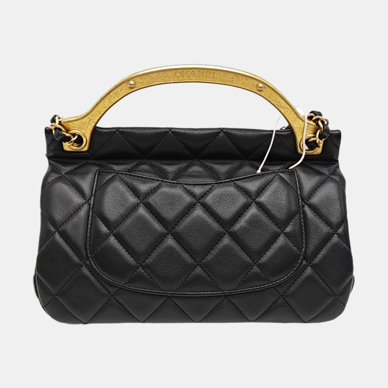 Quilted Calfskin Shoulder Bag Black