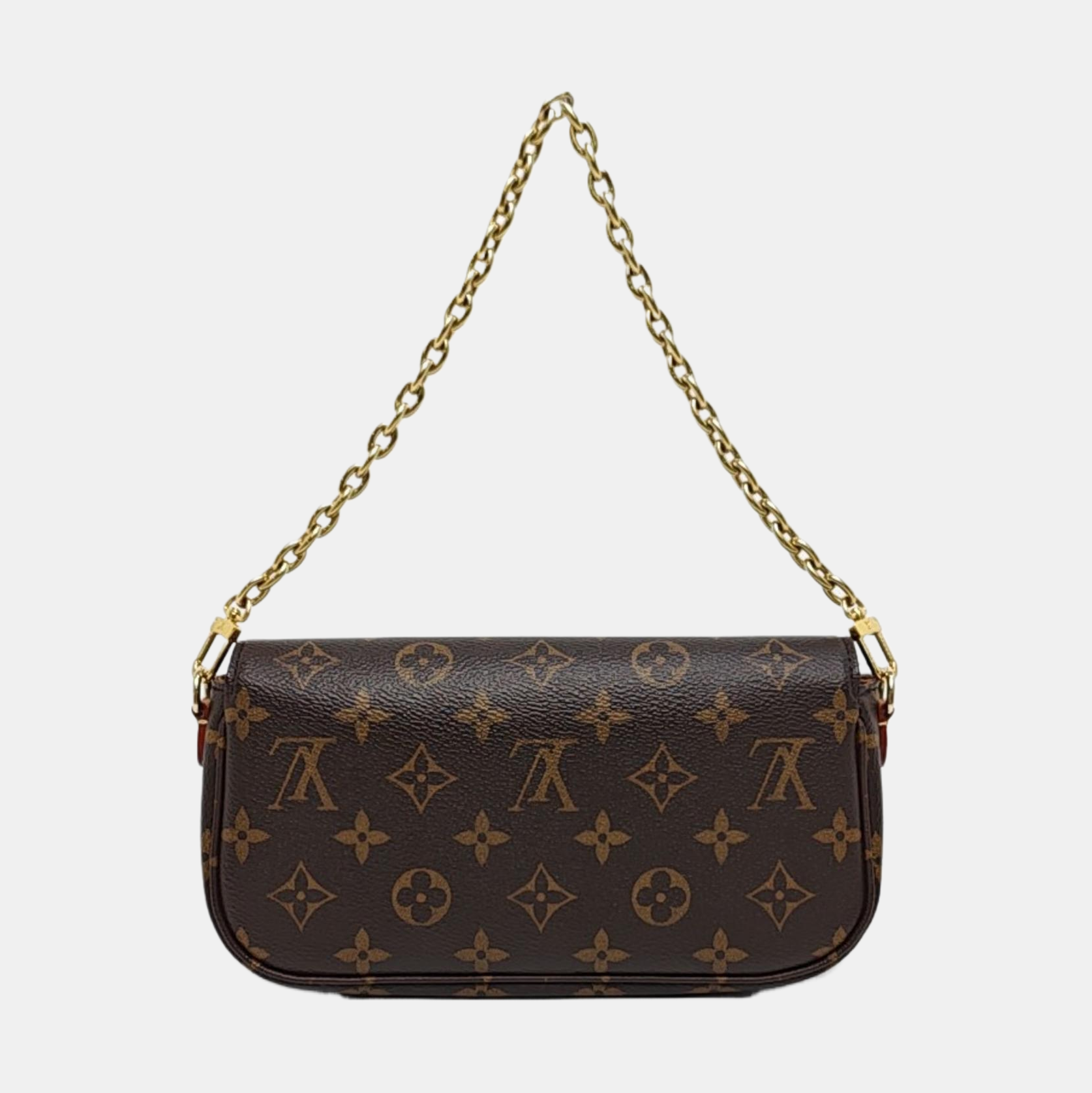 IVY Monogram Coated Canvas Brown
