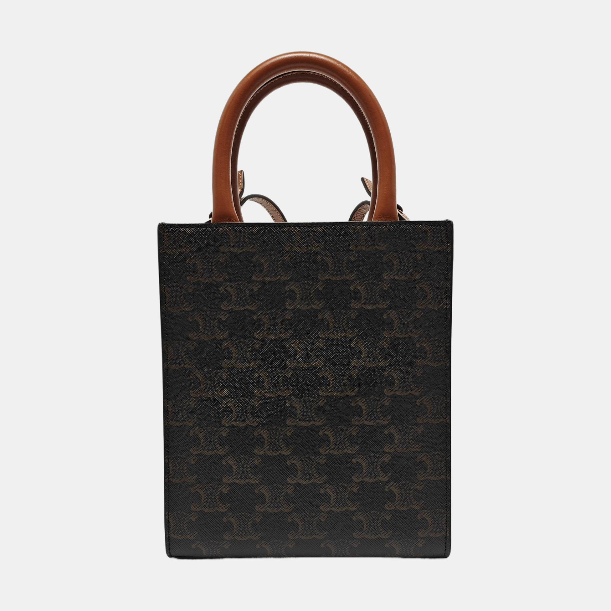 CABAS CELINE Mini Coated Canvas Brown