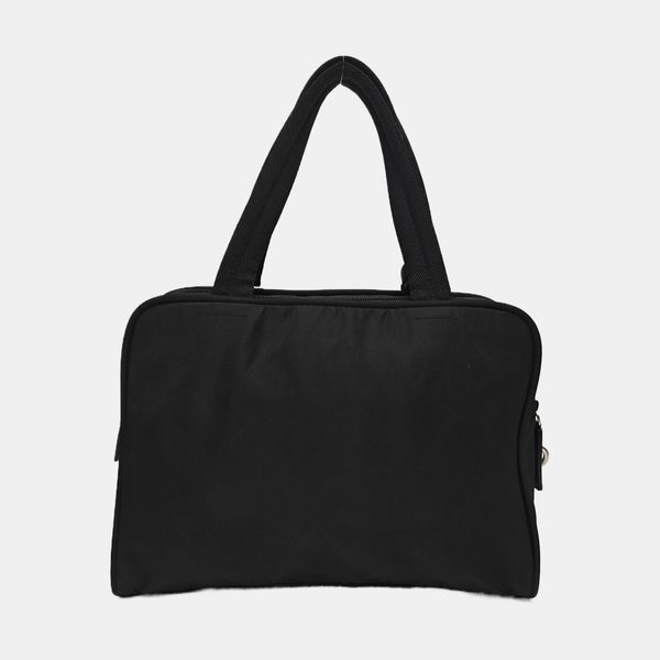 Nylon Top Handle Bag Black