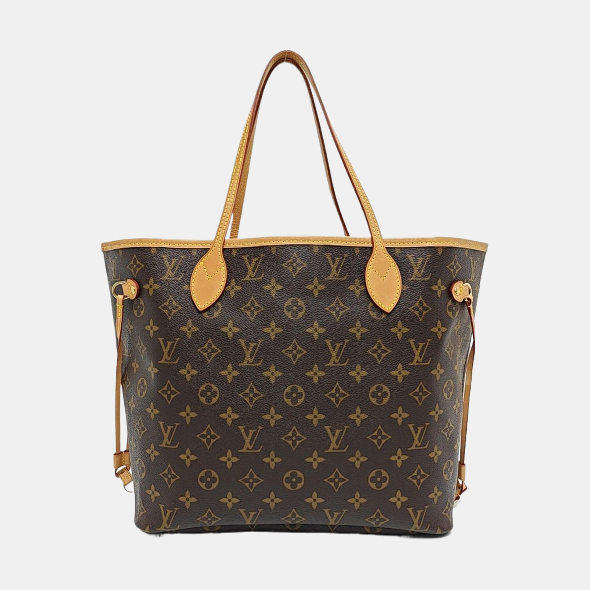 NEVERFULL MM Monogram Coated Canvas Brown