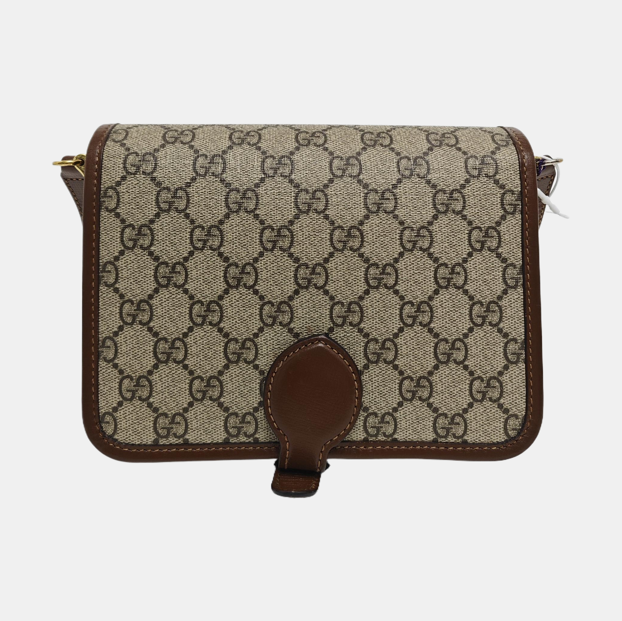 Retro Mini Monogram Coated Canvas Beige