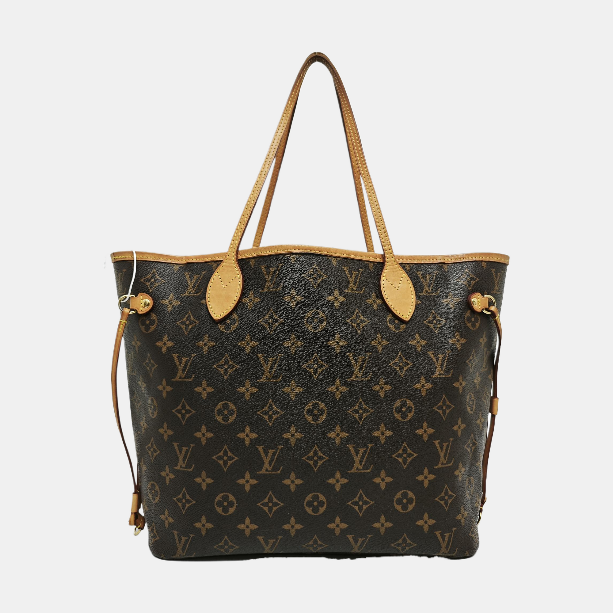 NEVERFULL MM Monogram Coated Canvas Brown