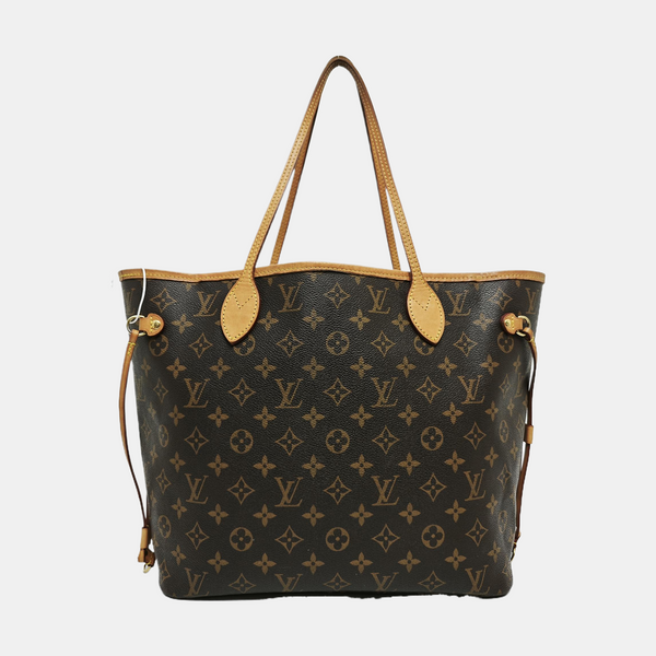 NEVERFULL MM Monogram Coated Canvas Brown