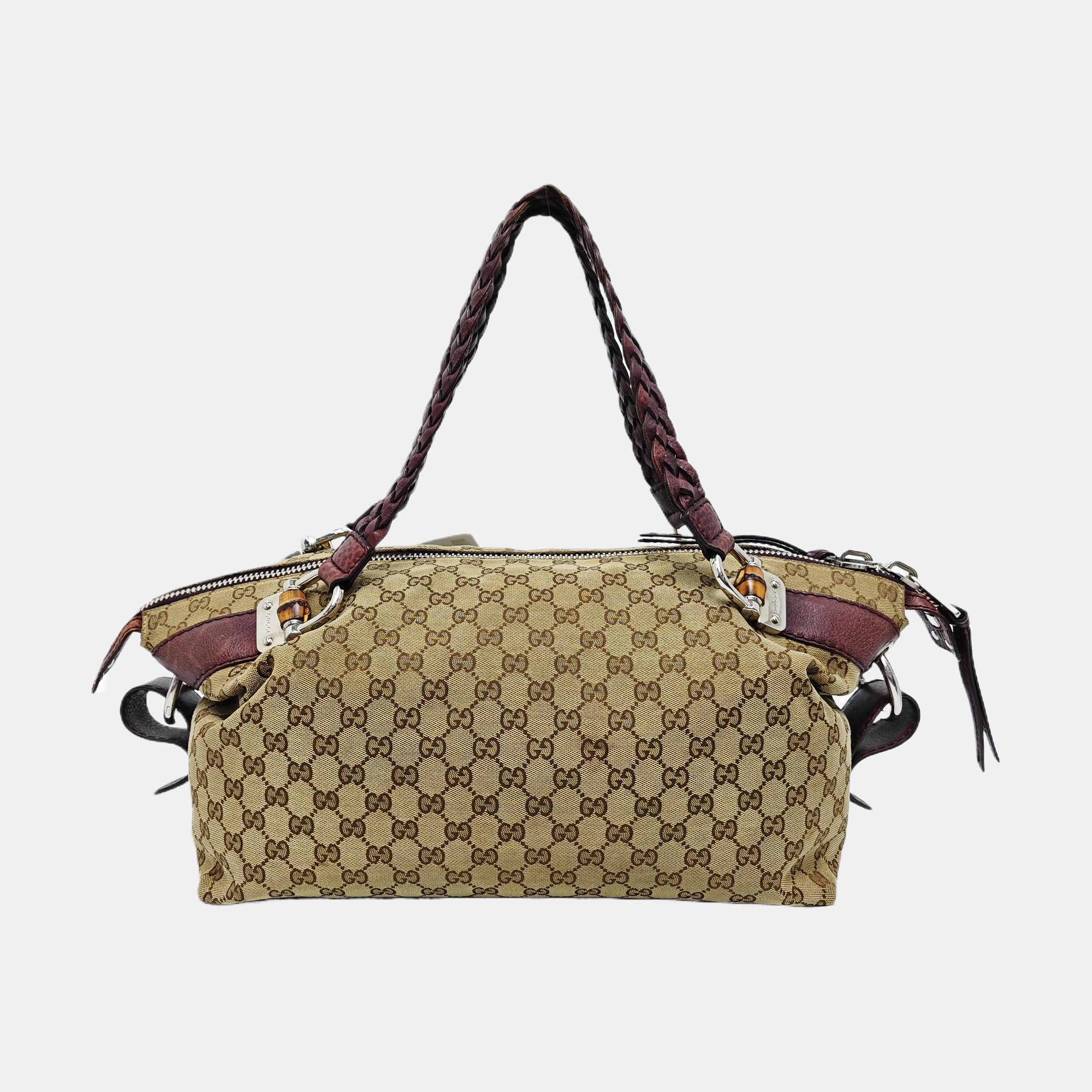Bamboo 1947 Medium Monogram Canvas Beige