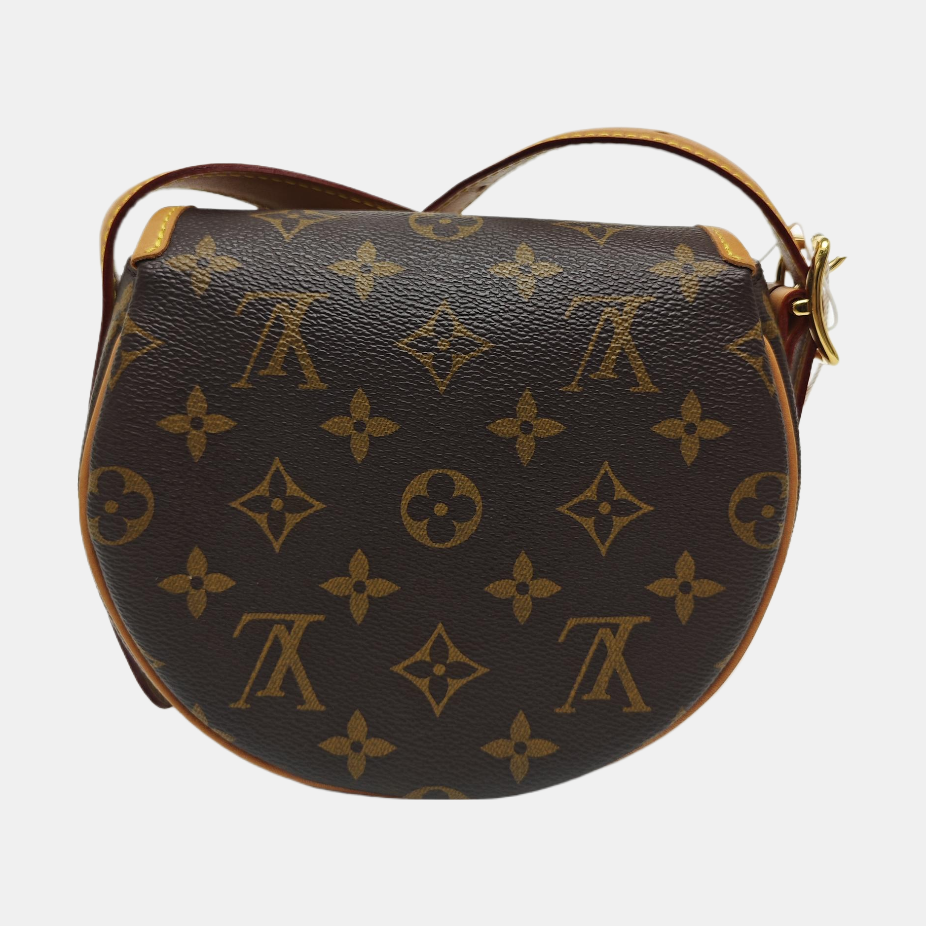 TAMBOURINE Monogram Coated Canvas Brown