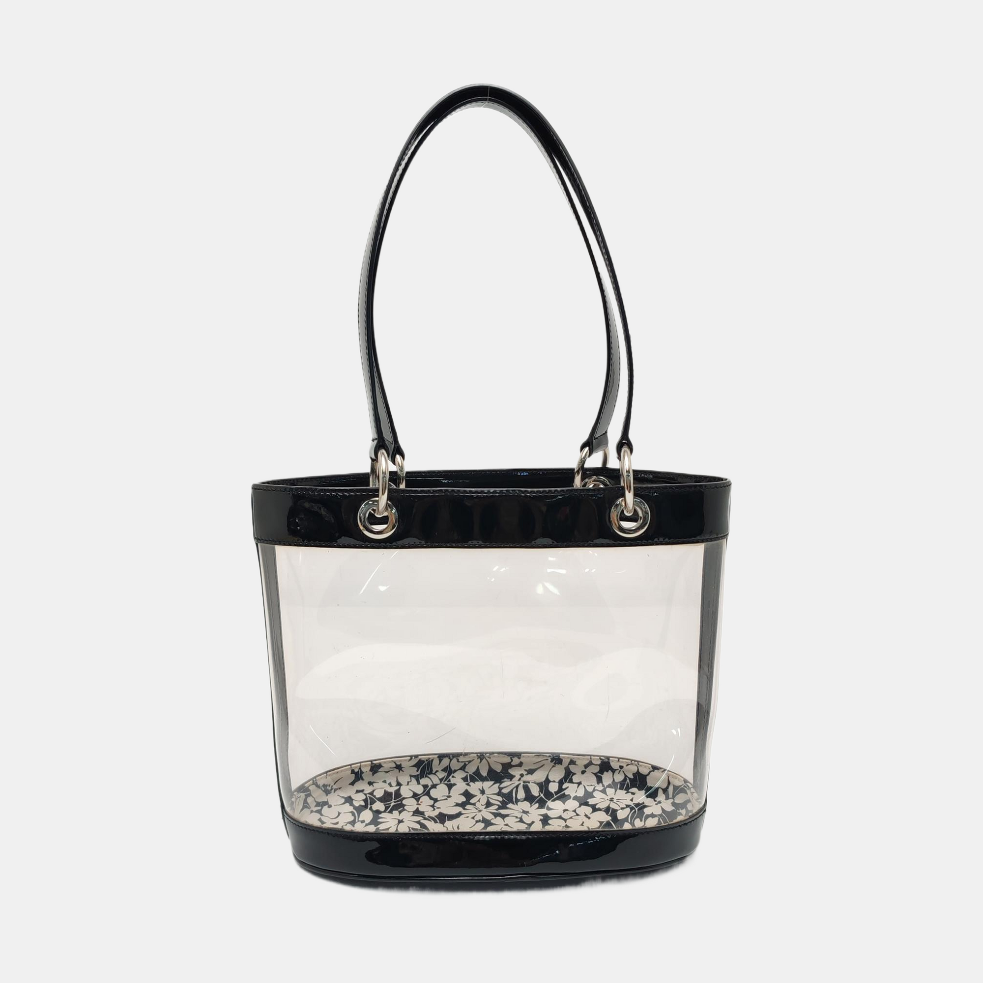Plastic Top Handle Bag Clear