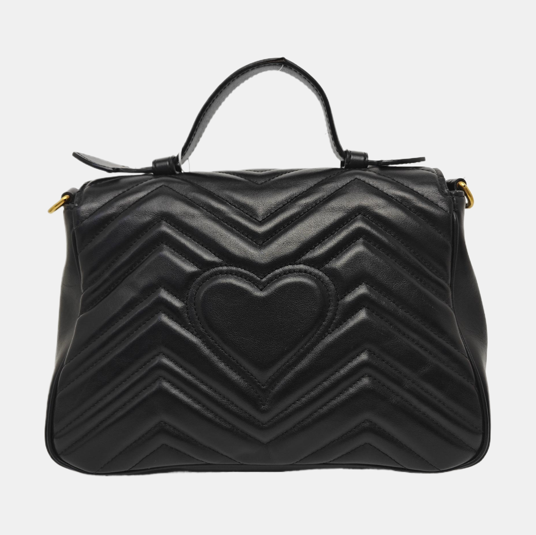 GG Marmont Medium Quilted Calfskin Black