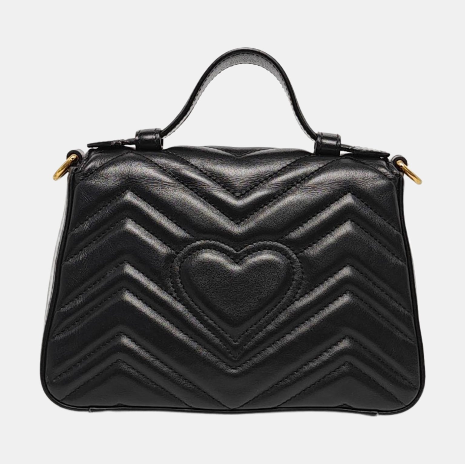 GG Marmont Mini Quilted Calfskin Black