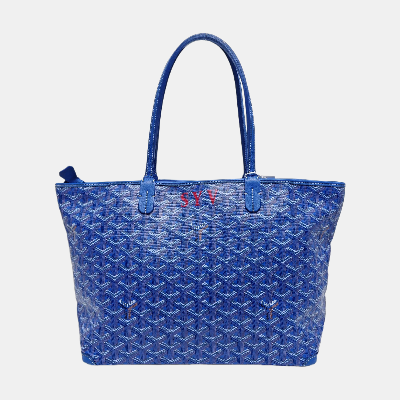 Authenticated pre-owned  Saint Louis PM Coated Canvas Blue - Tote Bag at Looply