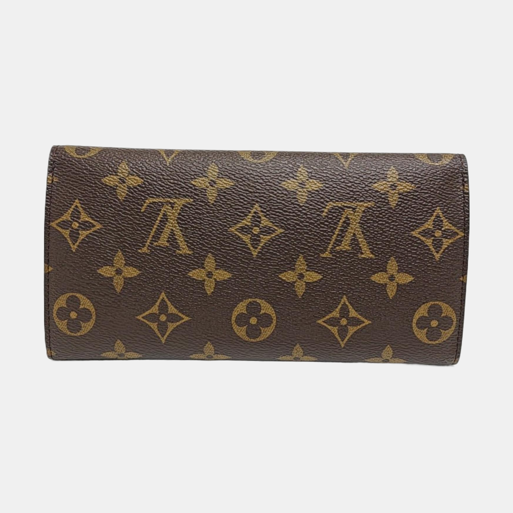 JOSÉPHINE Monogram Coated Canvas Brown Wallet