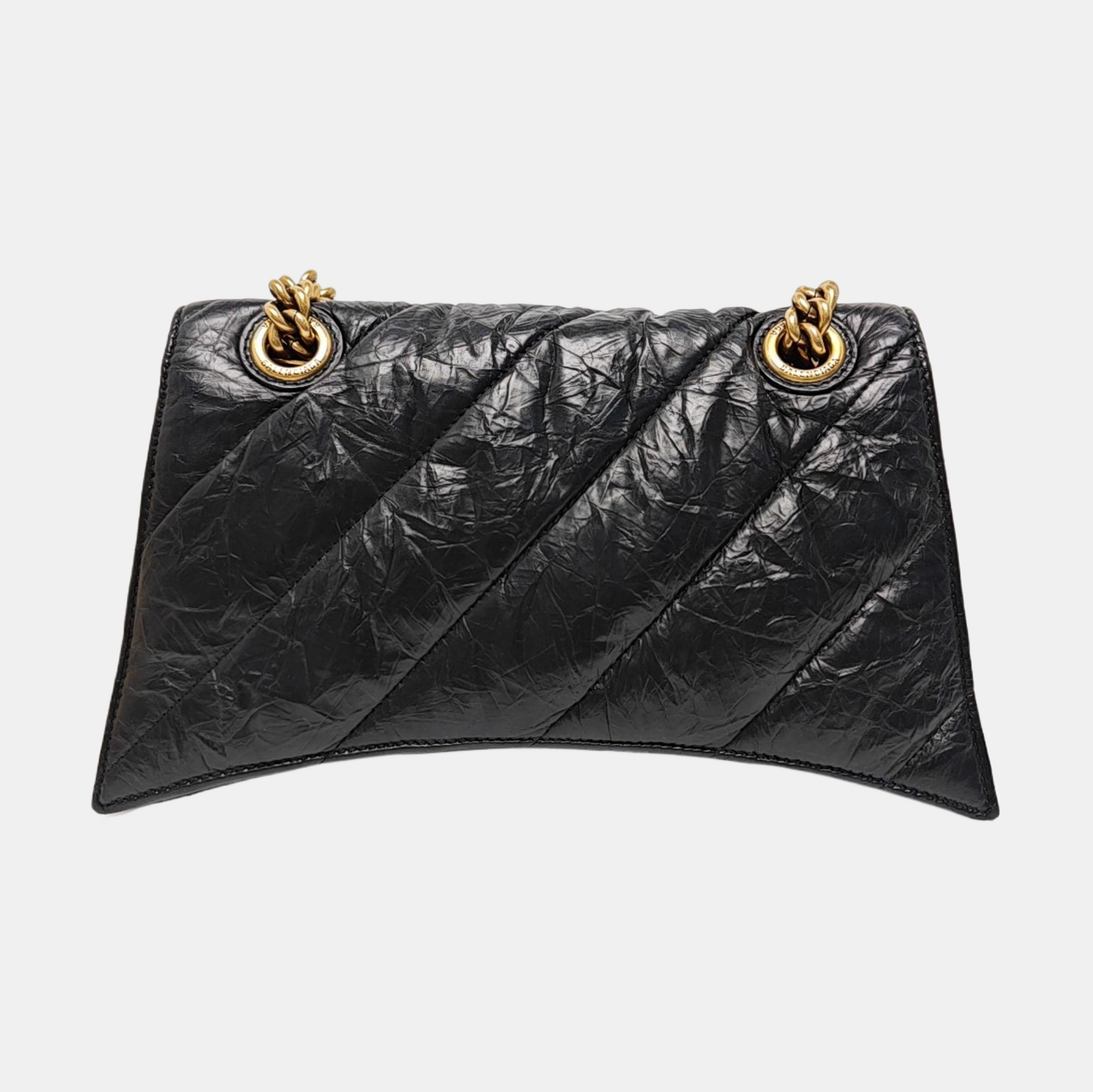 Crush Small Quilted Calfskin Black
