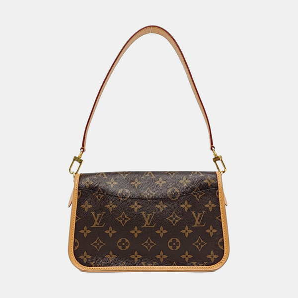 DIANE Monogram Coated Canvas Brown