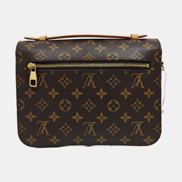 MÉTIS MM Monogram Coated Canvas Brown