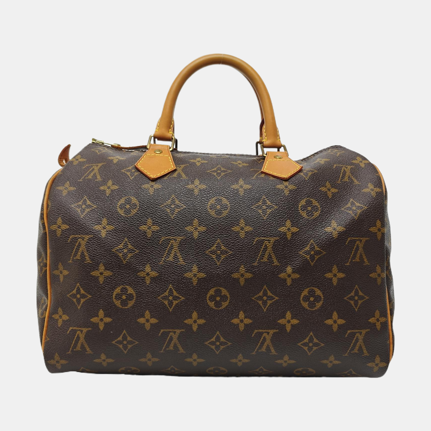 SPEEDY 30 Monogram Coated Canvas Brown