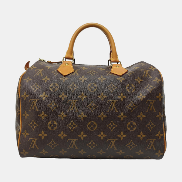 SPEEDY 30 Monogram Coated Canvas Brown