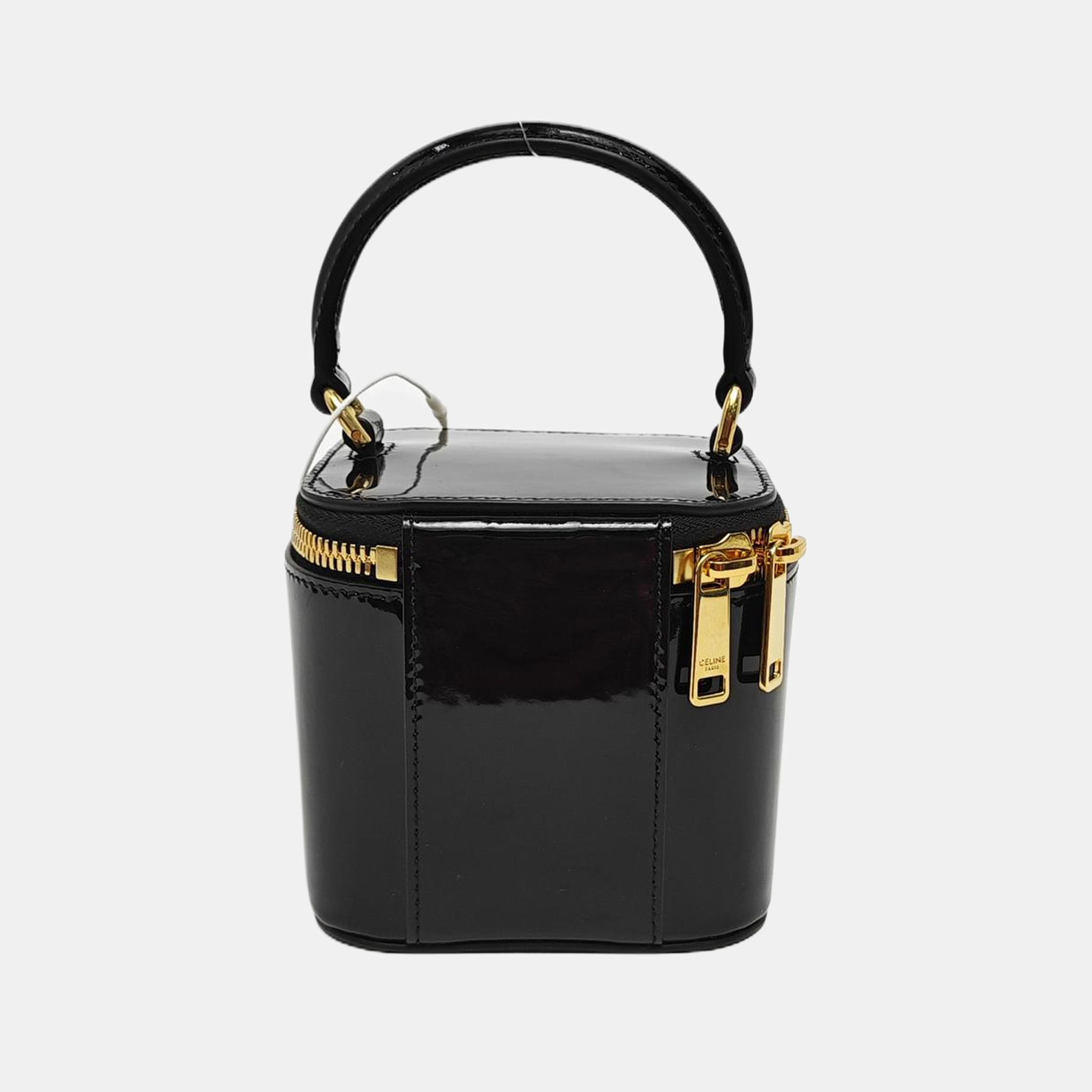 Authenticated pre-owned  TRIOMPHE Patent Leather Black - Bucket Bag at Looply
