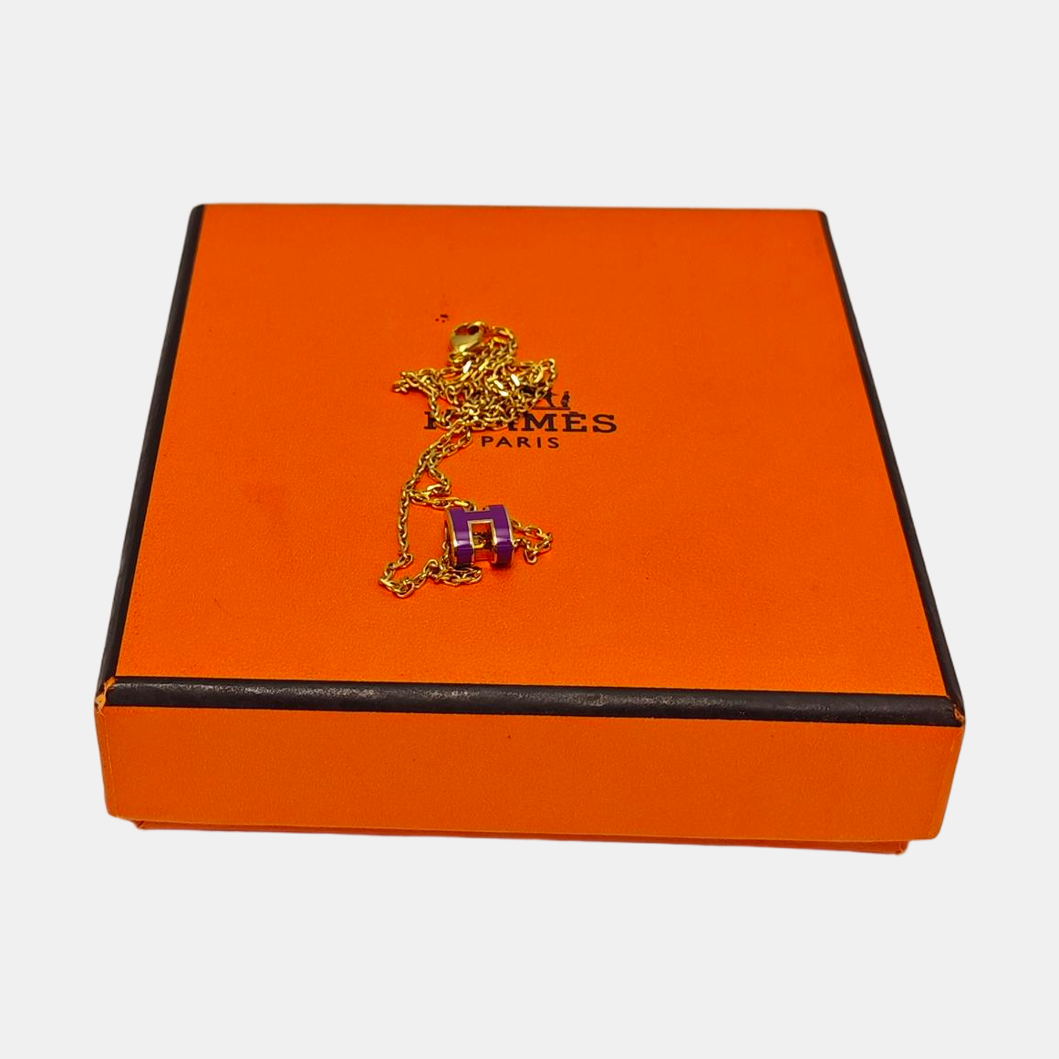 Pop H Metal Gold Necklace