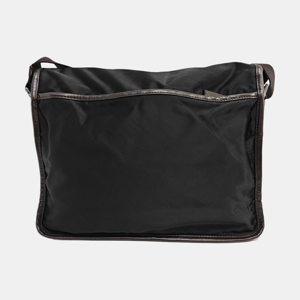 Nylon Shoulder Bag Black
