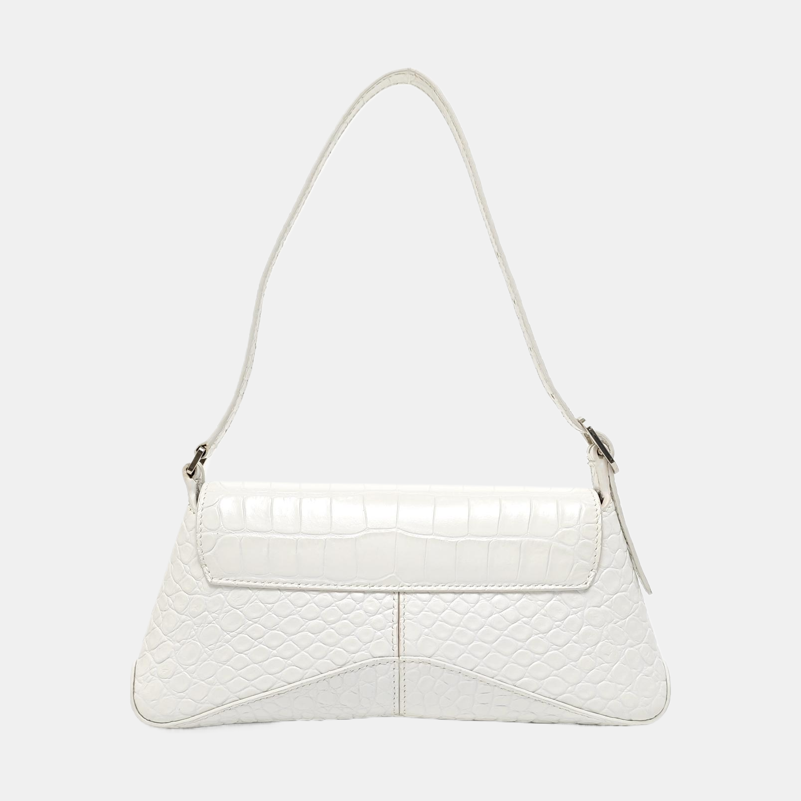 Calfskin Shoulder Bag White