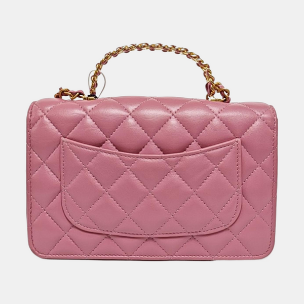 WOC Quilted Lambskin Pink