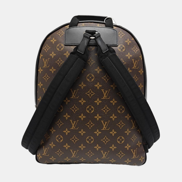 JOSH Monogram Coated Canvas Brown