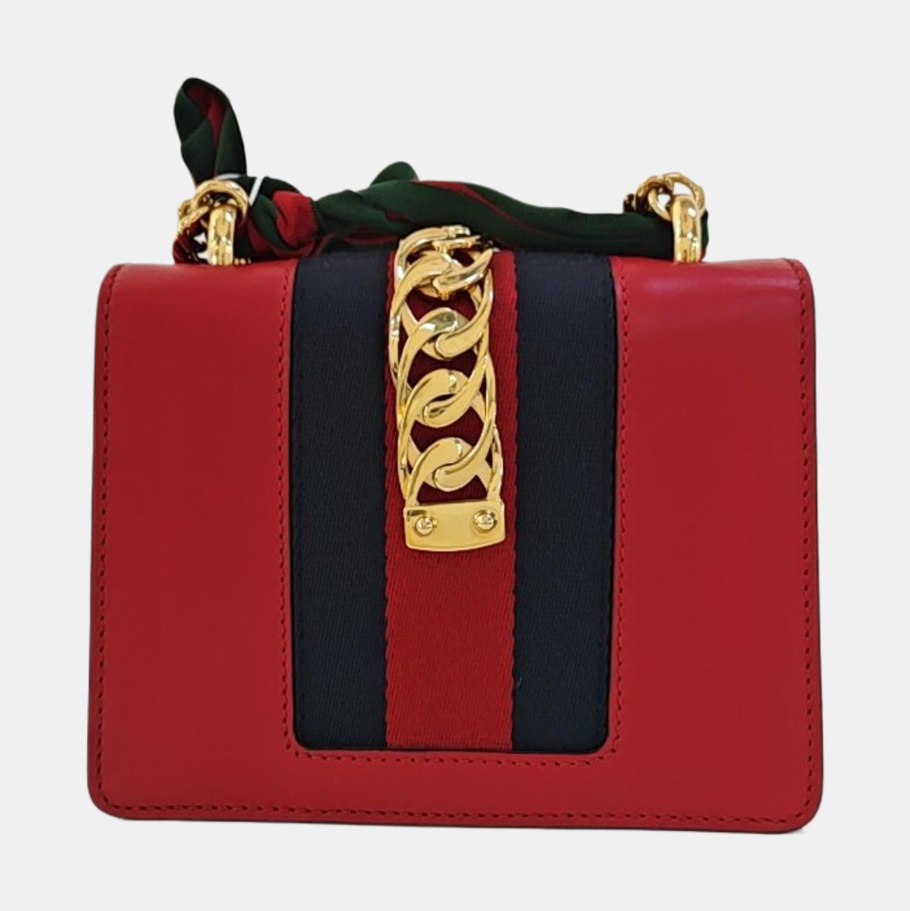 Sylvie Mini Calfskin Red