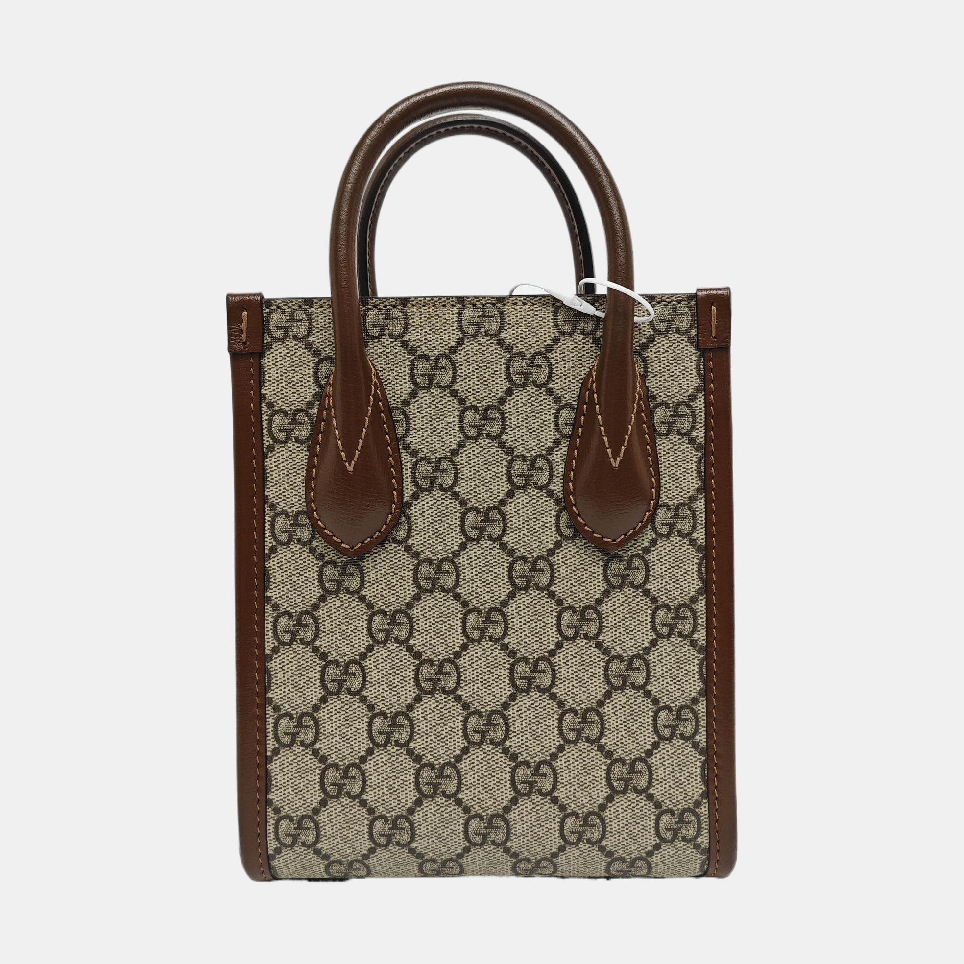 Retro Mini Monogram Coated Canvas Beige
