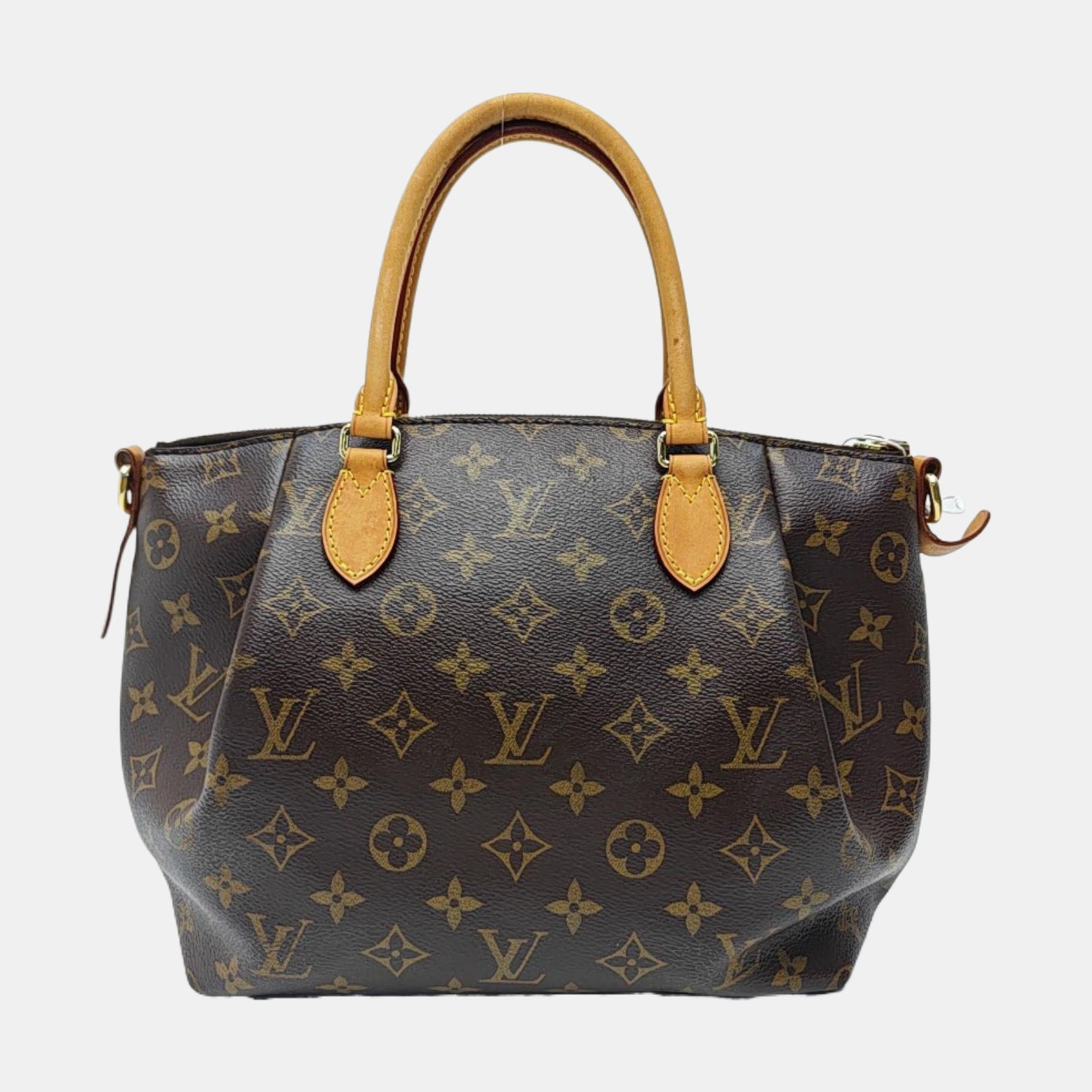 TURENNE Monogram Coated Canvas Brown
