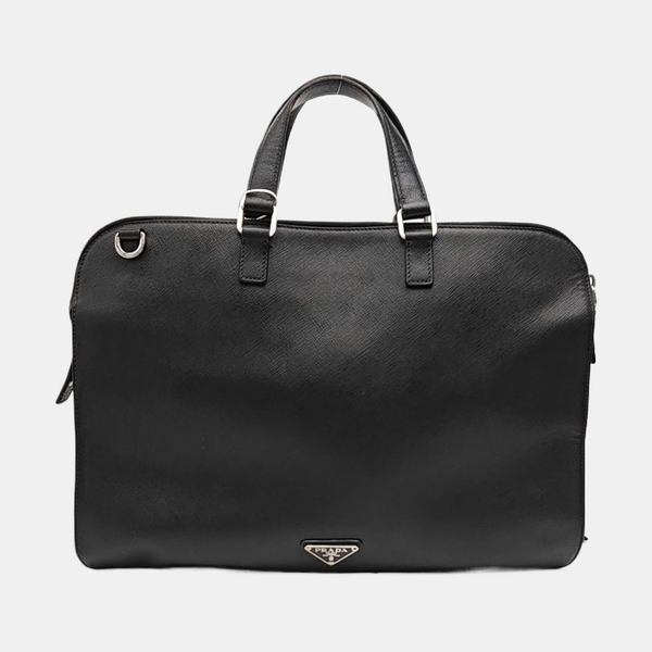 Saffiano Calfskin Tote Bag Black