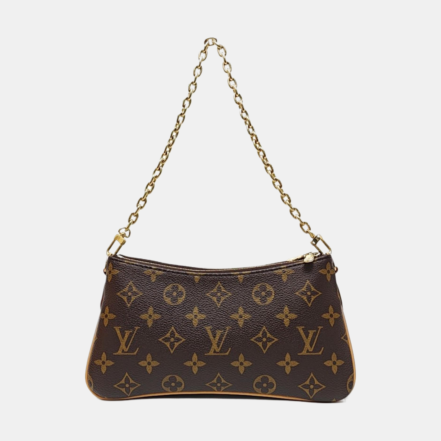 LIV POCHETTE Monogram Coated Canvas Brown