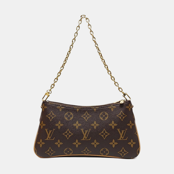 LIV POCHETTE Monogram Coated Canvas Brown