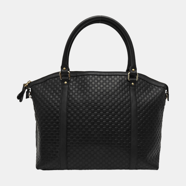 Microguccissima Monogram Calfskin Black