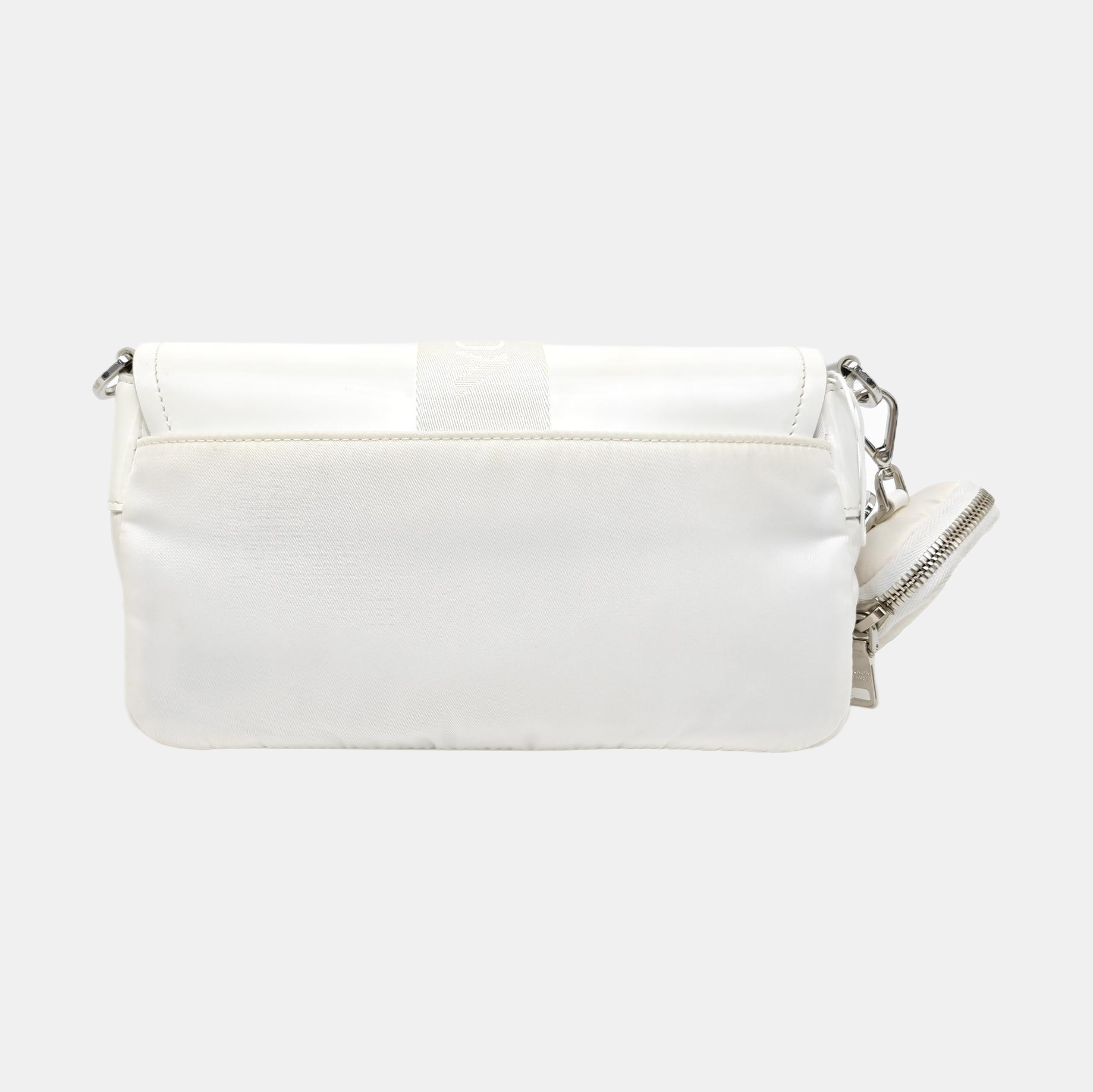Fabric Crossbody Bag White