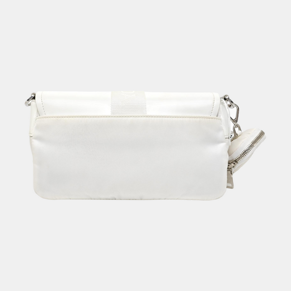 Fabric Crossbody Bag White